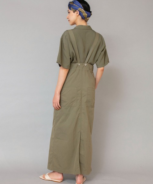 Johnbull（ジョンブル）の「サスペンダーワークスカート（スカート・レディース・ネイビー/オリーブ・SMALL/MEDIUM）」の3枚目の写真
