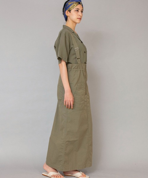 Johnbull（ジョンブル）の「サスペンダーワークスカート（スカート・レディース・ネイビー/オリーブ・SMALL/MEDIUM）」の4枚目の写真