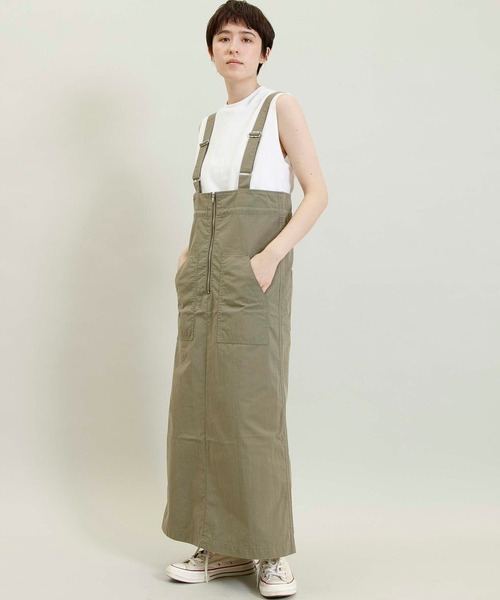Johnbull（ジョンブル）の「サスペンダーワークスカート（スカート・レディース・ネイビー/オリーブ・SMALL/MEDIUM）」の8枚目の写真
