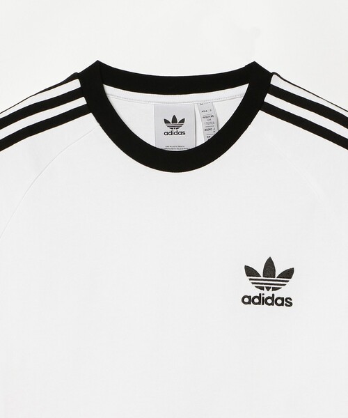 BEAMS(ビームス)の「adidas / Classic 3Stripe Long Sleeve T-shirt(Tシャツ/カットソー・メンズ・ブラック/ホワイト・XX-LARGE/X-LARGE/MEDIUM/LARGE)」の4枚目の写真