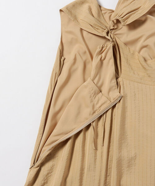 Ray BEAMS（レイビームス）の「Ray BEAMS / ストライプ アシメ ギャザー ワンピース（ワンピース・レディース・ベージュ/アイボリー・1/0）」の22枚目の写真