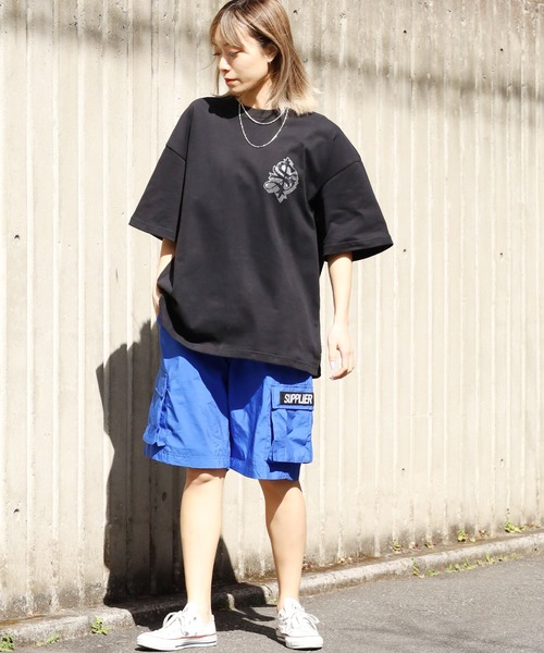 ◆SUPPLIER サプライヤー◆クロス ラインストーン Tシャツ SUPPLIER（サプライヤー）の「【SUPPLIER/サプライヤー