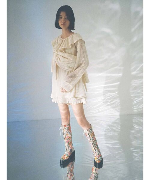 merry jenny（メリージェニー）の「candyメッシュショルダーbag（ショルダーバッグ・レディース・オフホワイト/アイボリー/ブラック・FREE）」の6枚目の写真