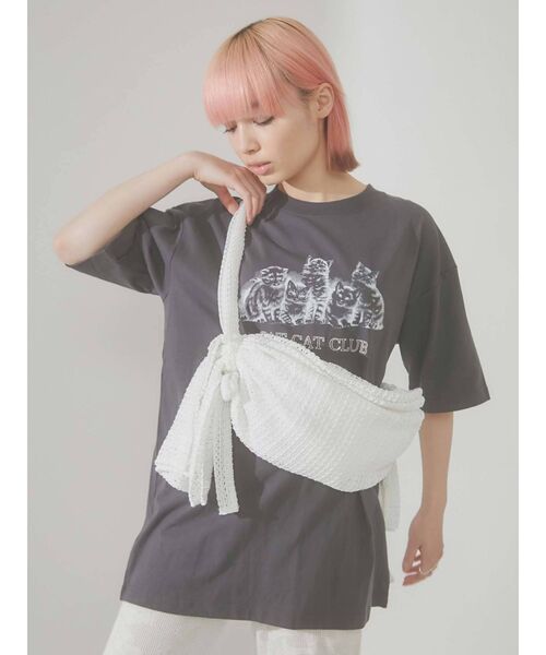 merry jenny（メリージェニー）の「candyメッシュショルダーbag（ショルダーバッグ・レディース・オフホワイト/アイボリー/ブラック・FREE）」の7枚目の写真