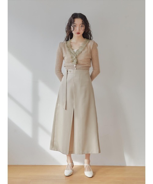 Ayla(アイラ)の「tuck design skirt(スカート・レディース・ブラック/ベージュ・FREE)」の3枚目の写真