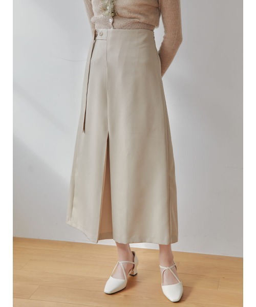 Ayla(アイラ)の「tuck design skirt(スカート・レディース・ブラック/ベージュ・FREE)」の5枚目の写真
