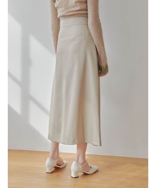 Ayla(アイラ)の「tuck design skirt(スカート・レディース・ブラック/ベージュ・FREE)」の7枚目の写真