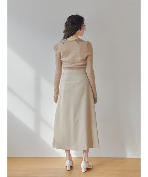 Ayla(アイラ)の「tuck design skirt(スカート・レディース・ブラック/ベージュ・FREE)」の8枚目の写真