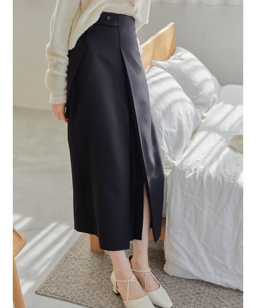 Ayla(アイラ)の「tuck design skirt(スカート・レディース・ブラック/ベージュ・FREE)」の11枚目の写真