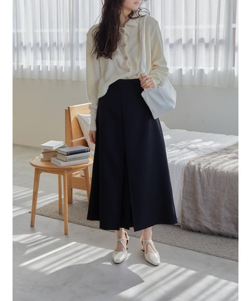 Ayla(アイラ)の「tuck design skirt(スカート・レディース・ブラック/ベージュ・FREE)」の14枚目の写真