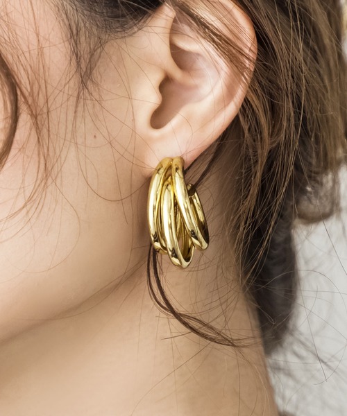 セール 3連メタルフープピアス ピアス 両耳用 Julia Boutique ジュリアブティック のファッション通販 Zozotown