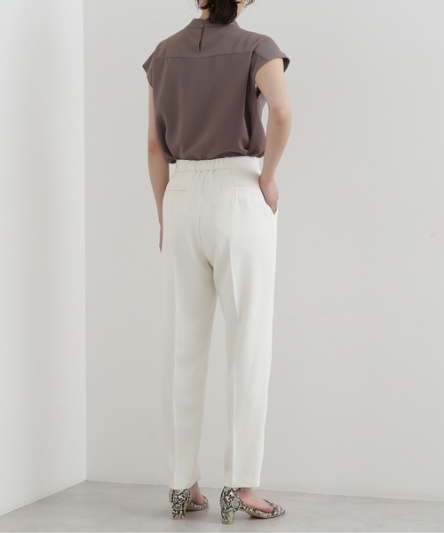 NATURAL BEAUTY BASIC（ナチュラルビューティーベーシック）の「ストレッチジョーゼットパンツ（その他パンツ・レディース・ブラック/オフホワイト/イエロー・SMALL/MEDIUM）」の18枚目の写真