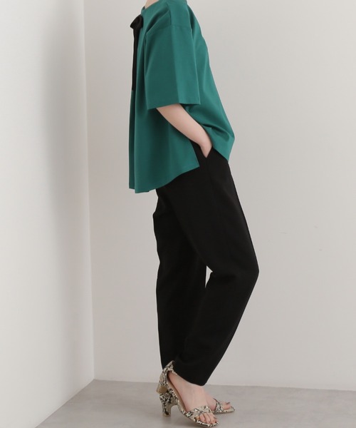 NATURAL BEAUTY BASIC（ナチュラルビューティーベーシック）の「ストレッチジョーゼットパンツ（その他パンツ・レディース・ブラック/オフホワイト/イエロー・SMALL/MEDIUM）」の21枚目の写真