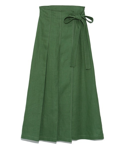 Mila Owen（ミラオーウェン）の「リネン100リーンシルエットラップ