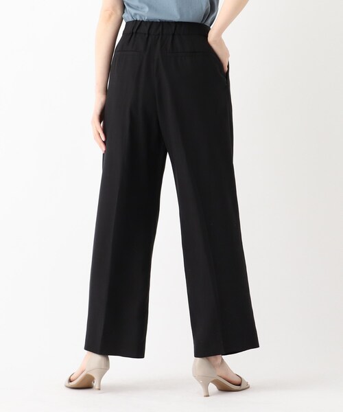 OPAQUE.CLIP（オペークドットクリップ）の「◆【DELEGANT/デレガント】ドレープツイル ワイドストレートパンツ（その他パンツ・レディース・ブラック/ライトグリーン/ブラウン系その他・36/38/40/42）」の4枚目の写真