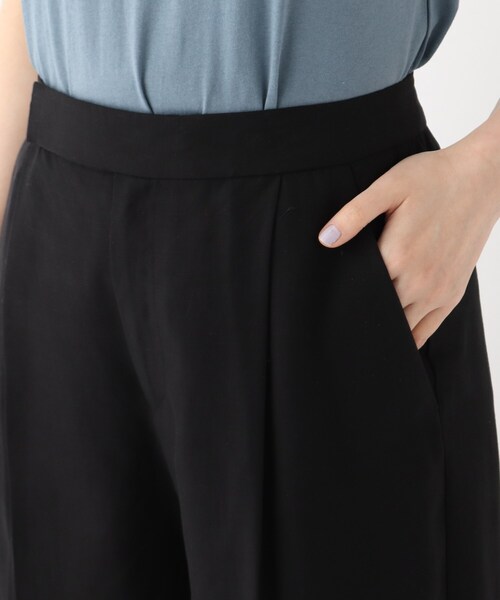 OPAQUE.CLIP（オペークドットクリップ）の「◆【DELEGANT/デレガント】ドレープツイル ワイドストレートパンツ（その他パンツ・レディース・ブラック/ライトグリーン/ブラウン系その他・36/38/40/42）」の10枚目の写真