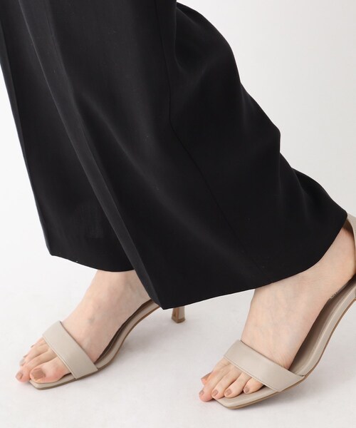 OPAQUE.CLIP（オペークドットクリップ）の「◆【DELEGANT/デレガント】ドレープツイル ワイドストレートパンツ（その他パンツ・レディース・ブラック/ライトグリーン/ブラウン系その他・36/38/40/42）」の12枚目の写真