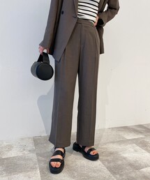 OPAQUE.CLIP | 【DELEGANT/デレガント】ドレープツイル ワイドストレートパンツ(その他パンツ)