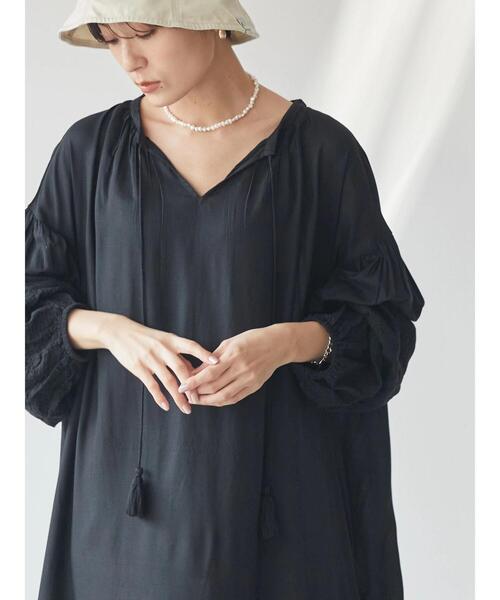 AMERICAN HOLIC（アメリカンホリック）の「袖レーススキッパーワンピース（ワンピース・レディース・ブラック・M/L）」の6枚目の写真