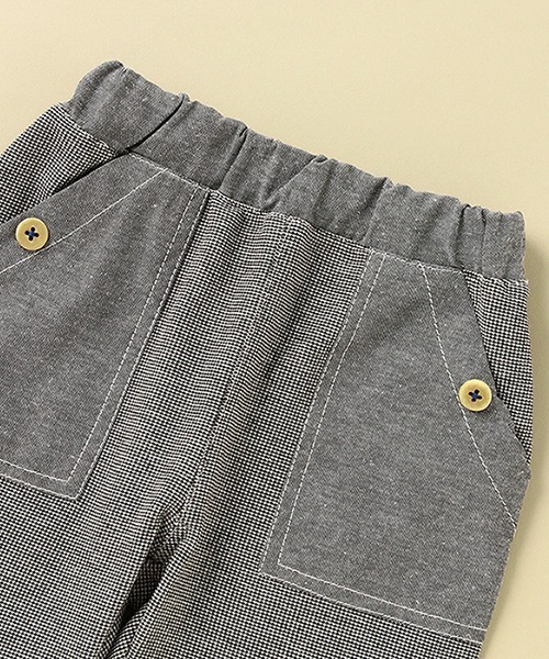 Love&Peace&Money(ラブアンドピースアンドマネー)の「ミニハニカム6分丈BOY’Sパンツ(その他パンツ・キッズ・ブルー/チャコール・80cm/90cm/100cm/110cm/120cm/130cm)」の5枚目の写真