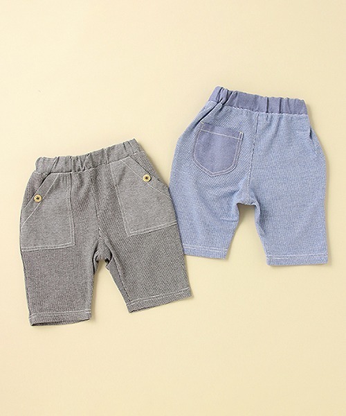 Love&Peace&Money(ラブアンドピースアンドマネー)の「ミニハニカム6分丈BOY’Sパンツ(その他パンツ・キッズ・ブルー/チャコール・80cm/90cm/100cm/110cm/120cm/130cm)」の10枚目の写真