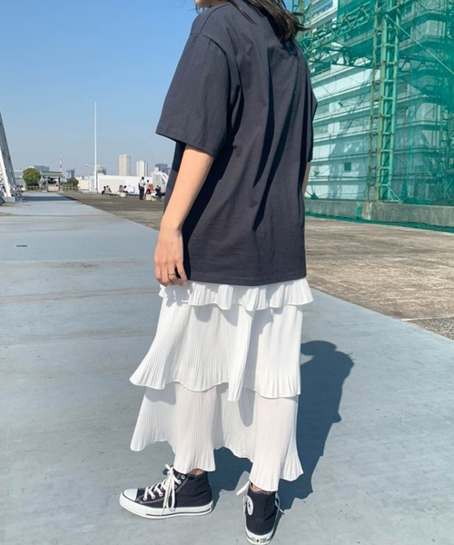 Birthday room(バースデイルーム)の「ティアードフリルスカート(スカート・レディース・ホワイト/ブラック・FREE)」の11枚目の写真