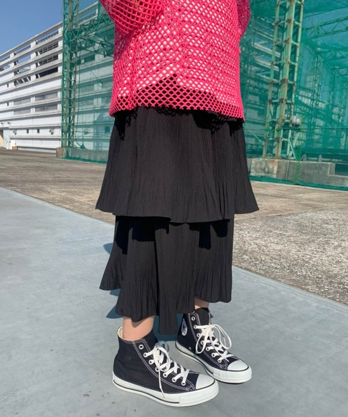 Birthday room(バースデイルーム)の「ティアードフリルスカート(スカート・レディース・ホワイト/ブラック・FREE)」の17枚目の写真