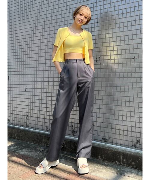 EMODA(エモダ)の「タックルーズパンツ(その他パンツ・レディース・ブラック/グレー/ブルー/その他・SMALL/MEDIUM)」の12枚目の写真