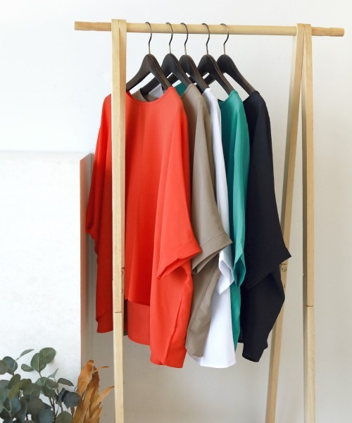 Bou Jeloud（ブージュルード）の「ドルマンリラックスチュニック（その他トップス・レディース・ブラック/オフホワイト/オレンジ/ミント/グレー系その他/パープル/イエロー/ブルー/ダークグリーン・FREE）」の17枚目の写真