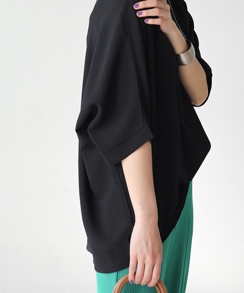 Bou Jeloud（ブージュルード）の「ドルマンリラックスチュニック（その他トップス・レディース・ブラック/オフホワイト/オレンジ/ミント/グレー系その他/パープル/イエロー/ブルー/ダークグリーン・FREE）」の16枚目の写真