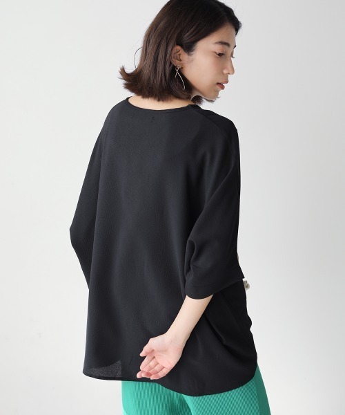 Bou Jeloud（ブージュルード）の「ドルマンリラックスチュニック（その他トップス・レディース・ブラック/オフホワイト/オレンジ/ミント/グレー系その他/パープル/イエロー/ブルー/ダークグリーン・FREE）」の19枚目の写真