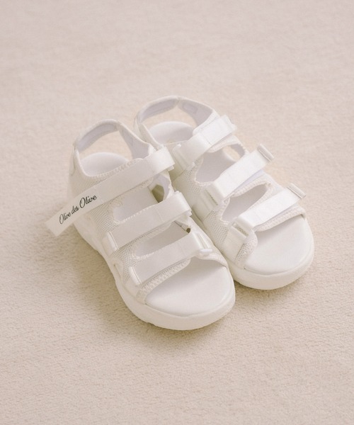 OLIVE des OLIVE（オリーブデオリーブ）の「スポーツサンダル（サンダル・レディース・ホワイト/ブラック・SMALL/MEDIUM/LARGE）」の12枚目の写真