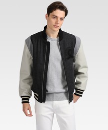 N*n様 3150 トミーヒルフィガー レザー切替 スタジャン メンズ S TOMMY HILFIGER（トミーヒルフィガー）｜メンズのスタジャン一覧