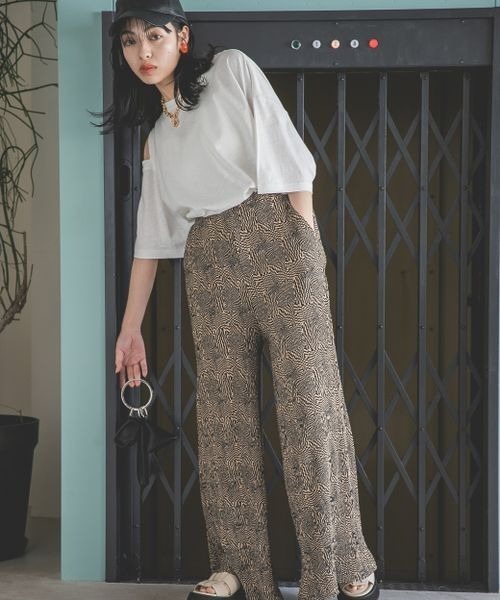 JEANASIS（ジーナシス）の「アシメショルダースリットTEE/285060（Tシャツ/カットソー・レディース・オフホワイト/ブラック/ピンク・FREE）」の14枚目の写真