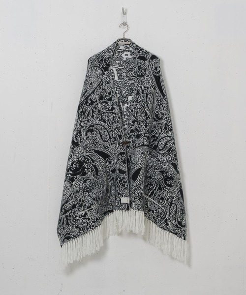 CASPER JOHN（キャスパージョン）の「Paisley cape/ペイズリーケープ（その他トップス・メンズ・ベージュ/ブラック・FREE）」の17枚目の写真