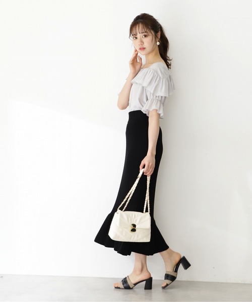 PROPORTION BODY DRESSING（プロポーションボディドレッシング）の「フリルカットプルオーバー / 1212260501（Tシャツ/カットソー・レディース・ブラック/グレー/ホワイト・FREE）」の5枚目の写真