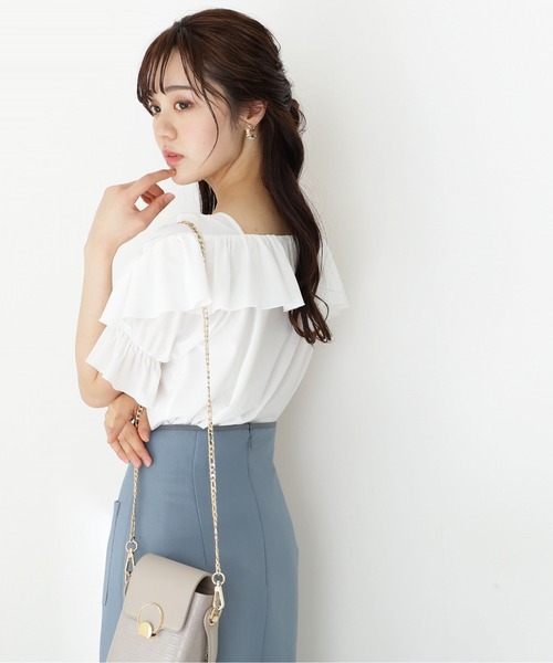 PROPORTION BODY DRESSING（プロポーションボディドレッシング）の「フリルカットプルオーバー / 1212260501（Tシャツ/カットソー・レディース・ブラック/グレー/ホワイト・FREE）」の6枚目の写真