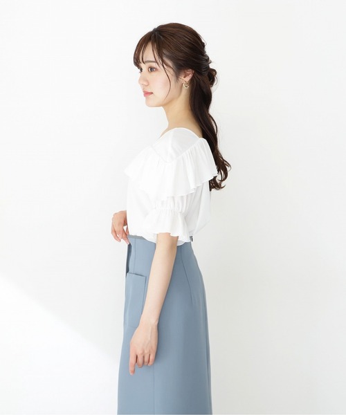 PROPORTION BODY DRESSING（プロポーションボディドレッシング）の「フリルカットプルオーバー / 1212260501（Tシャツ/カットソー・レディース・ブラック/グレー/ホワイト・FREE）」の9枚目の写真