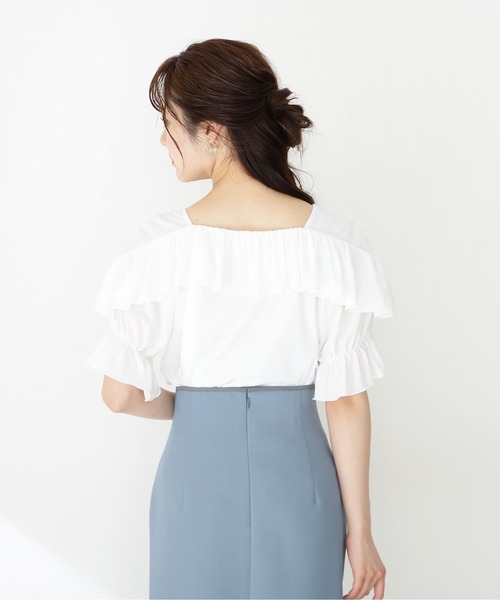 PROPORTION BODY DRESSING（プロポーションボディドレッシング）の「フリルカットプルオーバー / 1212260501（Tシャツ/カットソー・レディース・ブラック/グレー/ホワイト・FREE）」の8枚目の写真