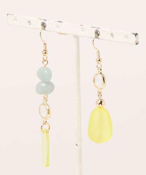 Three Four Time（ｽﾘｰﾌｫｰﾀｲﾑ）の「カラーマルチアシメピアス（ピアス（両耳用）・レディース・イエロー/ブルー/ピンク・FREE）」の21枚目の写真