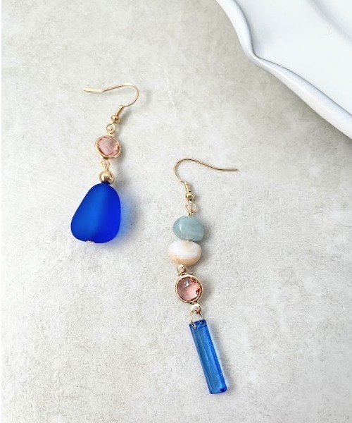 Three Four Time（ｽﾘｰﾌｫｰﾀｲﾑ）の「カラーマルチアシメピアス（ピアス（両耳用）・レディース・イエロー/ブルー/ピンク・FREE）」の17枚目の写真