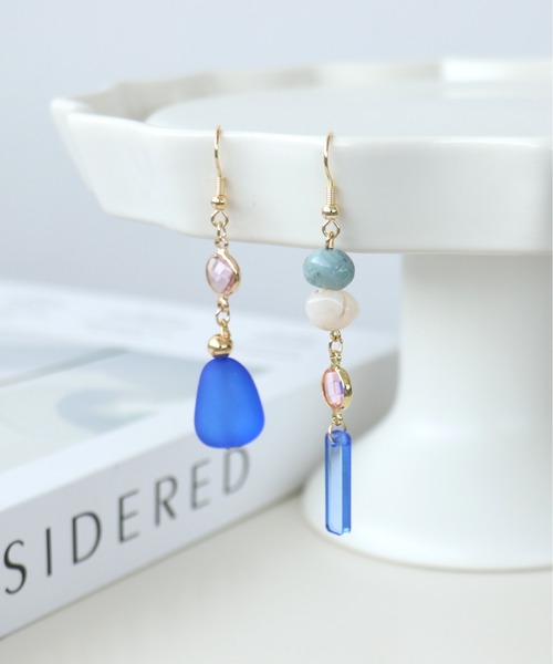 Three Four Time（ｽﾘｰﾌｫｰﾀｲﾑ）の「カラーマルチアシメピアス（ピアス（両耳用）・レディース・イエロー/ブルー/ピンク・FREE）」の13枚目の写真