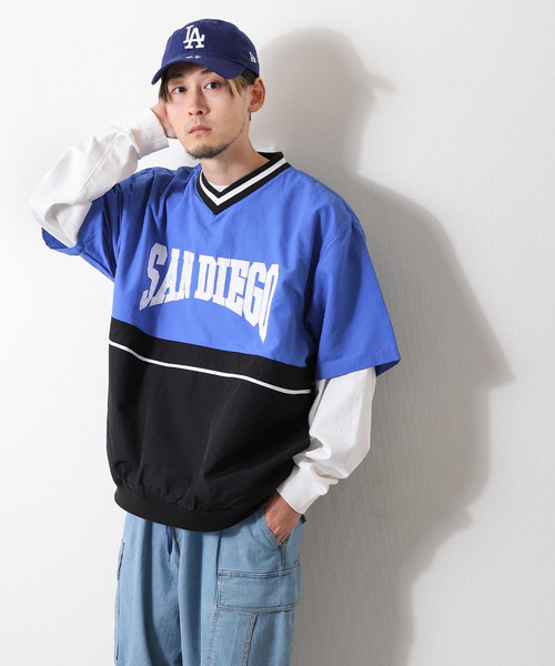 ZIP FIVE（ジップファイブ）の「【loot box】 半袖Vネック切替ナイロンプルオーバー（その他トップス・レディース・ブルーグリーン/イエロー系/パープル系/ブルー系・MEDIUM/LARGE）」の16枚目の写真