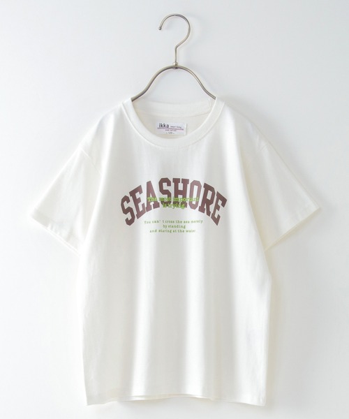 セール】【キッズ】カレッジメッセージTシャツ（100~160cm）（Tシャツ 
