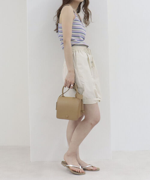 fredy emue（フレディエミュ）の「フラップワンハンドルショルダーバッグ（ショルダーバッグ・レディース・ブラック/ベージュ・FREE）」の7枚目の写真