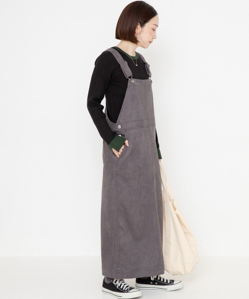 バイカラーリブニット