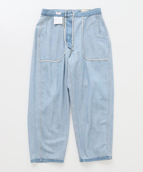 JOURNAL STANDARD J.S HOMESTEAD（ジャーナルスタンダードホームステッド）の「【J.S Homestead】サルヴェージ ネップ デニム ベイカー パンツ2（デニムパンツ・メンズ・ライトブルー・LARGE/MEDIUM）」の14枚目の写真