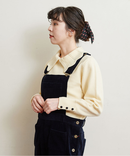 Dot&Stripes CHILD WOMAN(ドットアンドストライプス チャイルドウーマン)の「Cu/Coツイル花柄 ミニスカーフ(バンダナ/スカーフ・レディース・ピンク/ブラック・FREE)」の9枚目の写真