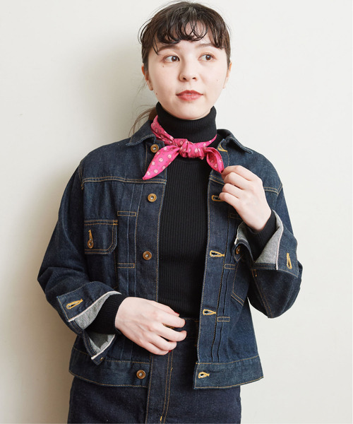 Dot&Stripes CHILD WOMAN(ドットアンドストライプス チャイルドウーマン)の「Cu/Coツイル花柄 ミニスカーフ(バンダナ/スカーフ・レディース・ピンク/ブラック・FREE)」の11枚目の写真