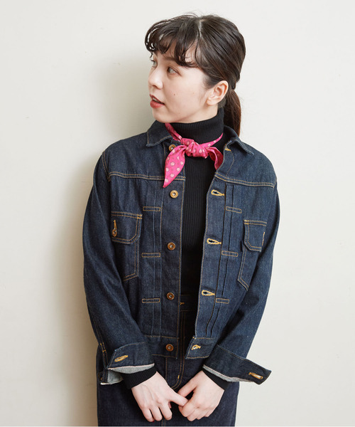 Dot&Stripes CHILD WOMAN(ドットアンドストライプス チャイルドウーマン)の「Cu/Coツイル花柄 ミニスカーフ(バンダナ/スカーフ・レディース・ピンク/ブラック・FREE)」の12枚目の写真